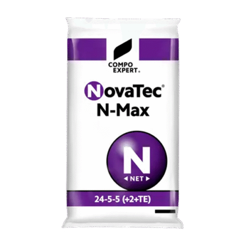 Saco do fertilizante NovaTec N-Max 24-5-5 (+2+TE) da COMPO EXPERT com tecnologia NET.